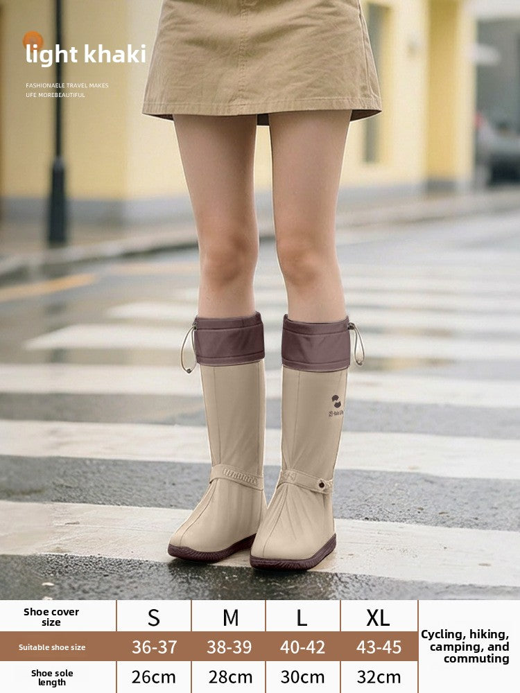 High-Tube PVC Waterproof Non-Slip Rain Shoe Covers